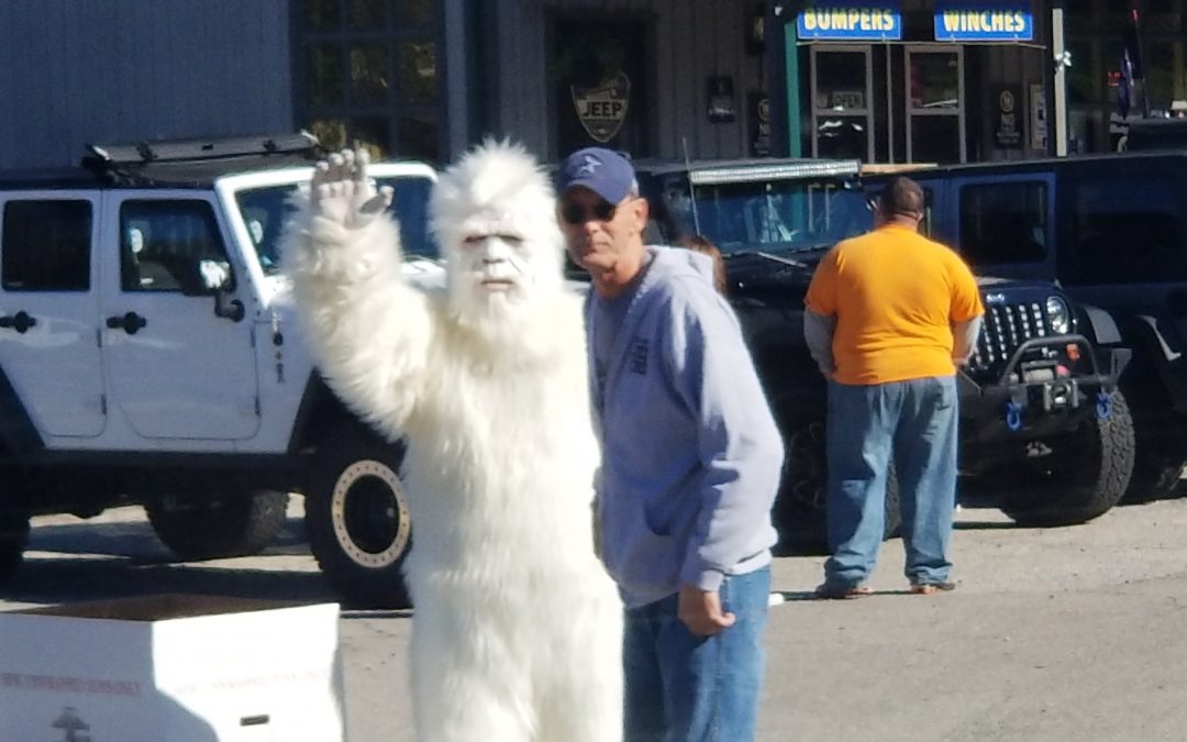 YETI at the Jeep place.